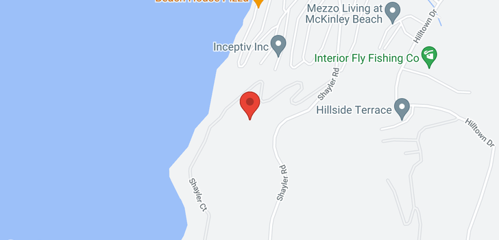 map of 3583 McKinley Beach Drive